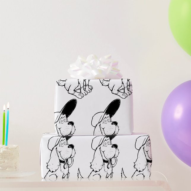 Dog Sketch Wrapping Paper (Creator Uploaded)