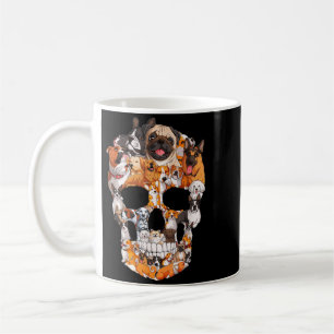 Dog Skull Dogs Paw Lover Halloween Costume Men Coffee Mug