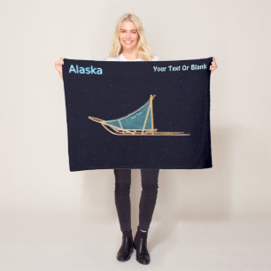 Dog Sled - Alaska Fleece Blanket