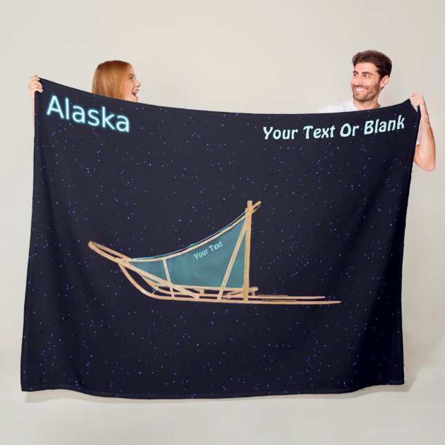 Dog Sled - Alaska Fleece Blanket (In Situ)