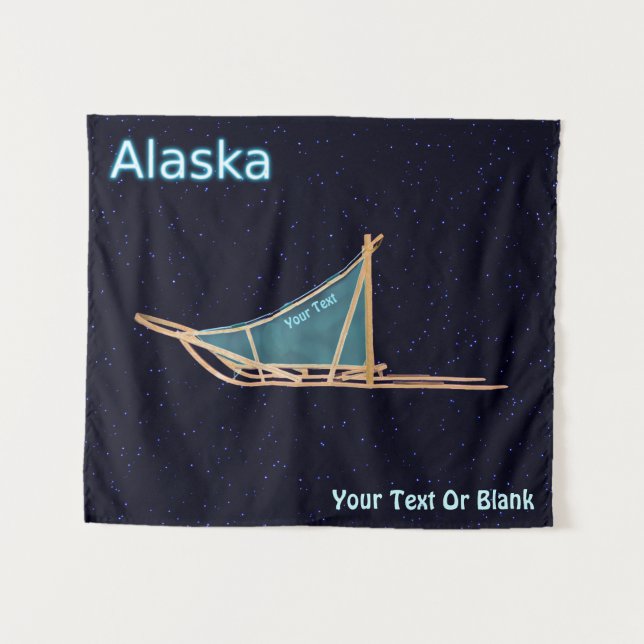 Dog Sled - Alaska Tapestry (Front (Horizontal))