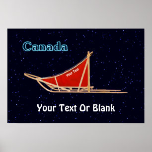 Dog Sled - Canada Poster
