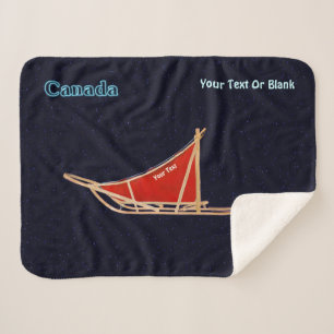 Dog Sled - Canada Sherpa Blanket