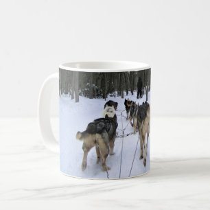 Dog Sledding in Quebec, Canada Coffee Mug