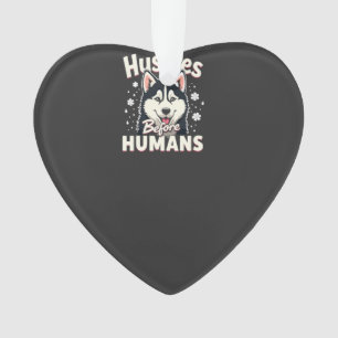 Dog Sledding Mushing Adventure Husky Team Winter Ornament