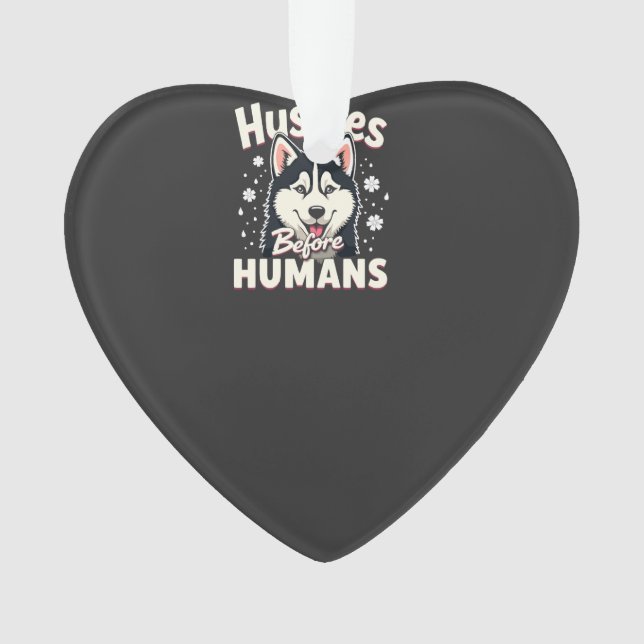 Dog Sledding Mushing Adventure Husky Team Winter   Ornament (Front)