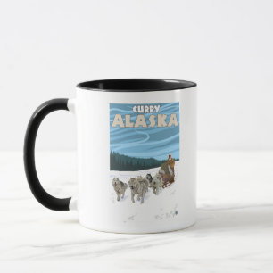 Dog Sledding Scene - Curry, Alaska Mug
