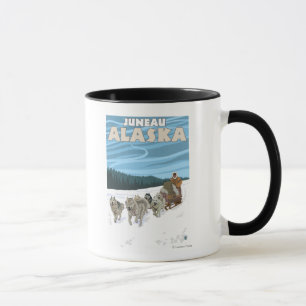Dog Sledding Scene - Juneau, Alaska Mug