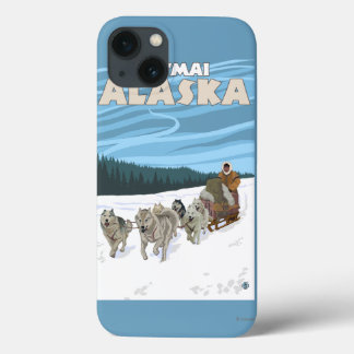 Dog Sledding Scene - Katmai, Alaska iPhone 13 Case