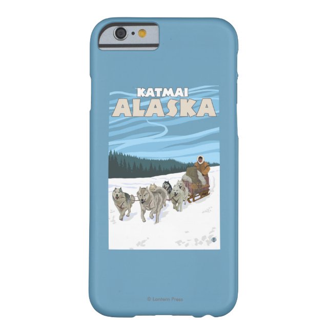 Dog Sledding Scene - Katmai, Alaska Case-Mate iPhone Case (Back)