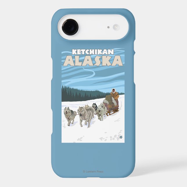 Dog Sledding Scene - Ketchikan, Alaska Case-Mate iPhone Case (Back)