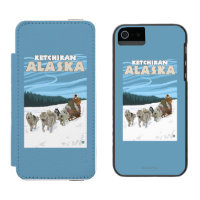 Dog Sledding Scene - Ketchikan, Alaska