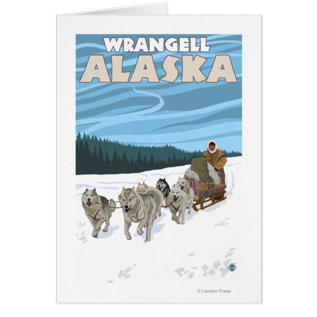 Dog Sledding Scene - Wrangell, Alaska (Front)