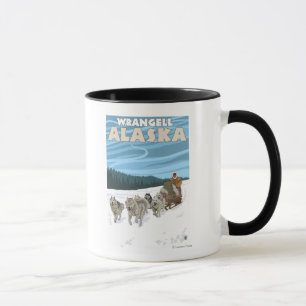 Dog Sledding Scene - Wrangell, Alaska Mug