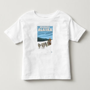 Dog Sledding Scene - Wrangell, Alaska Toddler T-Shirt