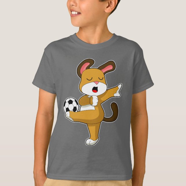 Dog Soccer player Soccer T-Shirt (Front)