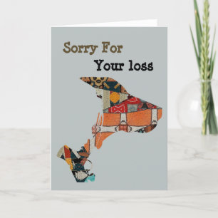 Dog Sorry For Your Loss  Thank You Card