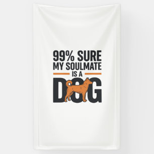 Dog Soulmate Funny Vintage Engraving T-Shirt Desig Banner