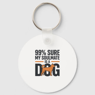 Dog Soulmate Funny Vintage Engraving T-Shirt Desig Key Ring