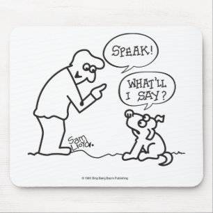 Dog-Speak Mouse Mat