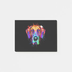 Dog   Splash Art Great Dane Puppy Lover Post-it Notes