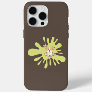 dog splash paint iPhone 15 pro max case