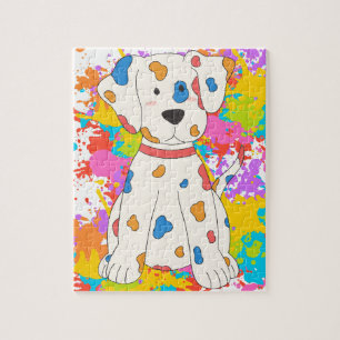 dog splash paint jigsaw puzzle