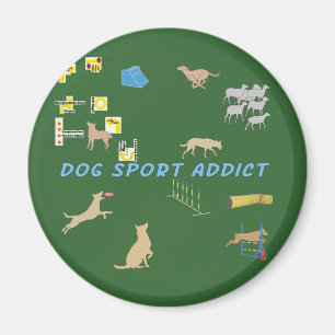 Dog Sport Addict Magnet