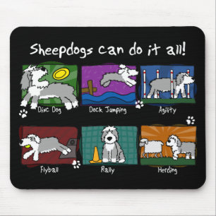 Dog Sports Old English Sheepdog Mouse Mat