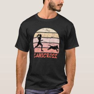 Dog Sports Running With Dog Canicross Runners T-Shirt