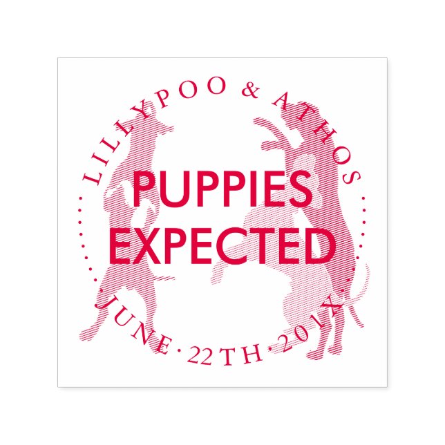 Dog Stamp with Great Danes (Design)