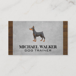 Dog Standing and Alert Business Card