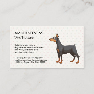 Dog Standing   Training Grooming Business Card