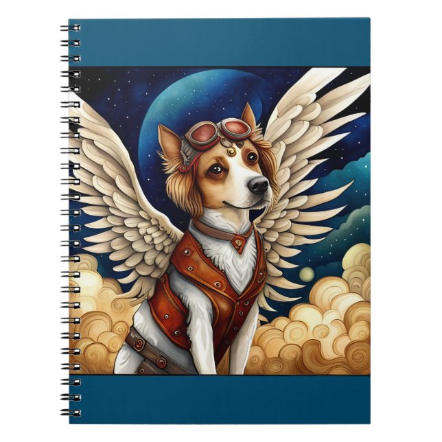 Dog steampunk wings notebook (Front)