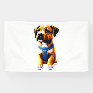 Dog sticker banner