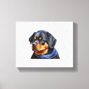 Dog Sticker Canvas Print