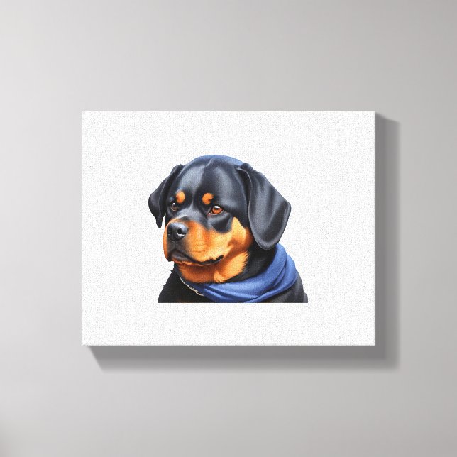 Dog Sticker  Canvas Print (Front)