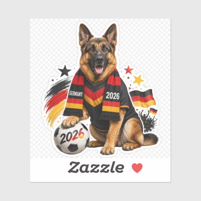 Dog Sticker Soccer 2026 (Sheet)