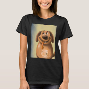 Dog sticking out tongue goofy dog T-Shirt