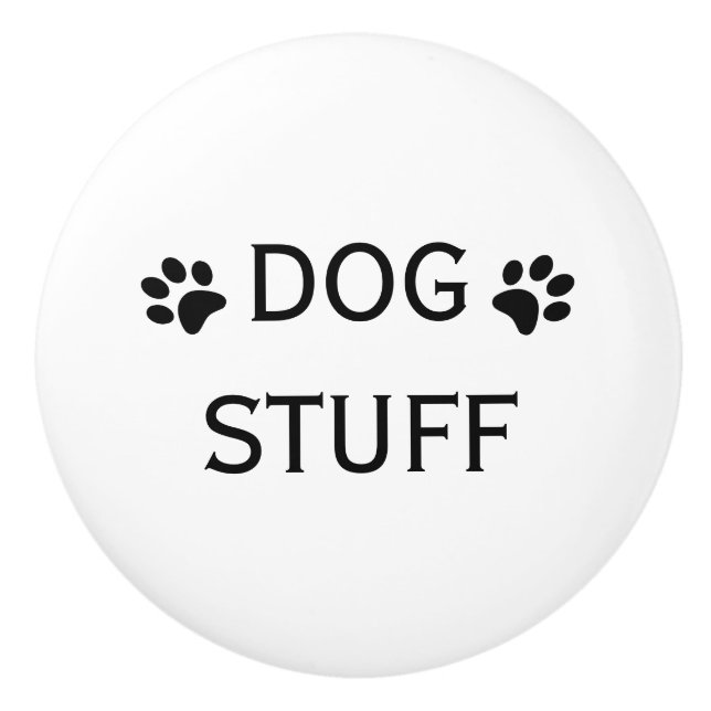 Dog Stuff Drawer or Pet Cupboard Knob (Front)