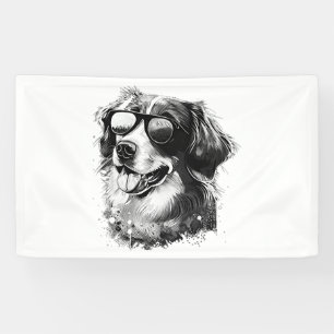 Dog Sunglasses Animal Cool Funny basset hound dog Banner