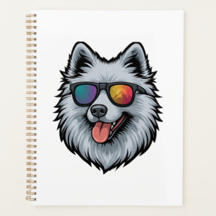 Dog Sunglasses Mountain Sunset Reflection Planner