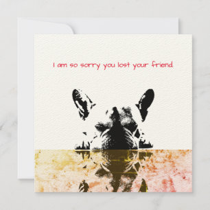 Dog Sympathy Card