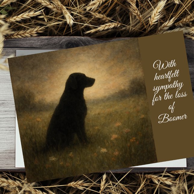 Dog Sympathy Card (May the memories you shared bring you comfort and peace.
)
