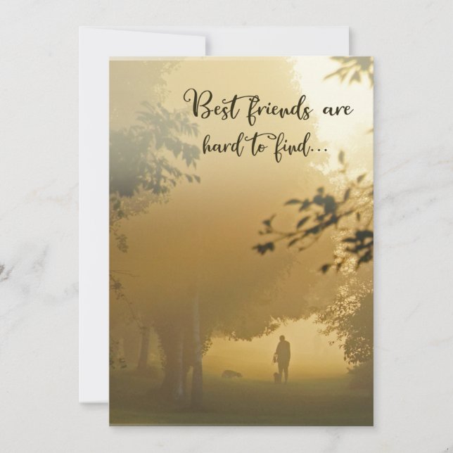 Dog Sympathy Card - Best Friends are Hard to Find (Front)