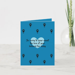 dog sympathy card by dalDesignNZ