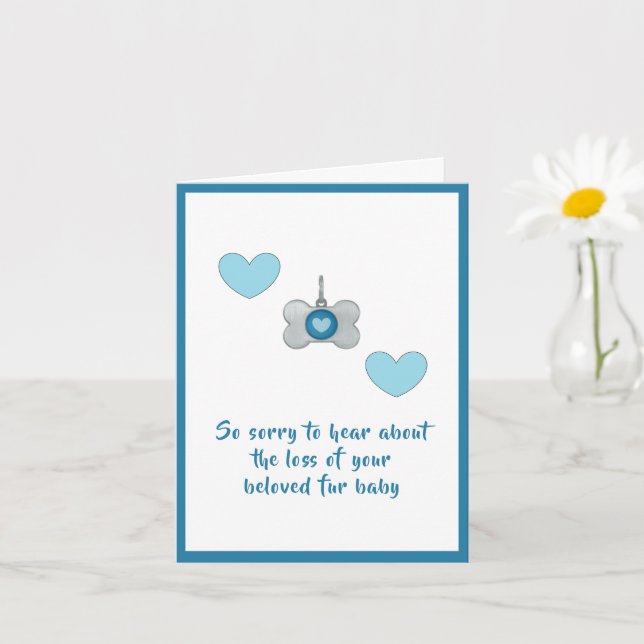 Dog sympathy card by dalDesignNZ (Small Plant)