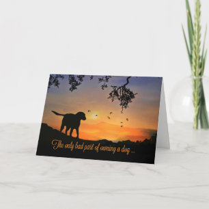 Dog Sympathy Card, Condolences for Loss of Dog Card