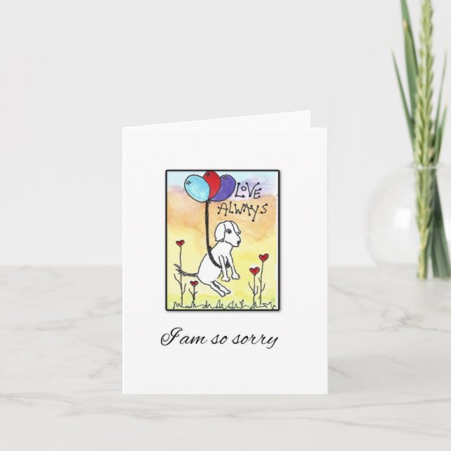 Dog Sympathy Card, Pet Loss, Death, Memorial Card (Front)