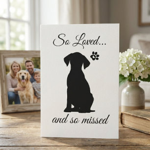 Dog Sympathy Card Printable - Instant Download 